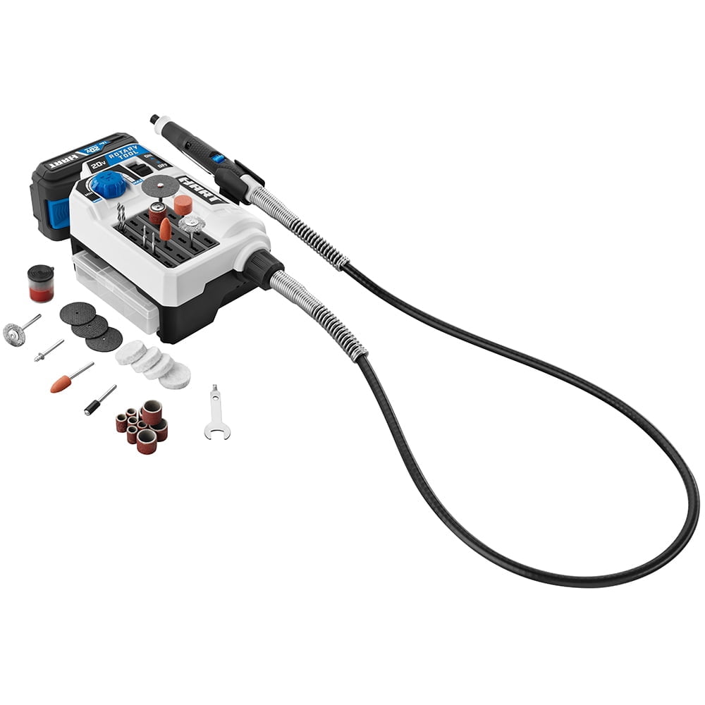 HART 20-Volt Rotary Tool and 175PC Accessory Set Bundle