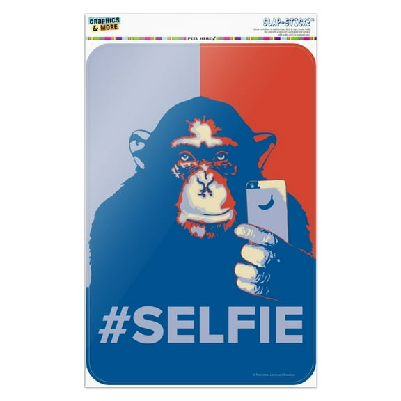 Monkey Chimp Hashtag Selfie #Selfie Home Business Office Sign