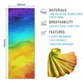 thumbnail image 2 of Colorful Tie Dye Pattern Hot Yoga Mat Towel Non Slip for Hot Yoga - Quick-Drying Yoga Mat Cover with 4 Corner Pockets with Travel Bag - Hot Yoga Towel Non Slip 74"x26", 2 of 6