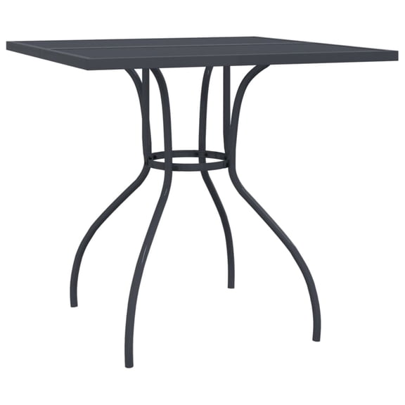 Casafoyer Patio Table Anthracite 31.5"x31.5"x28.5" Steel Mesh