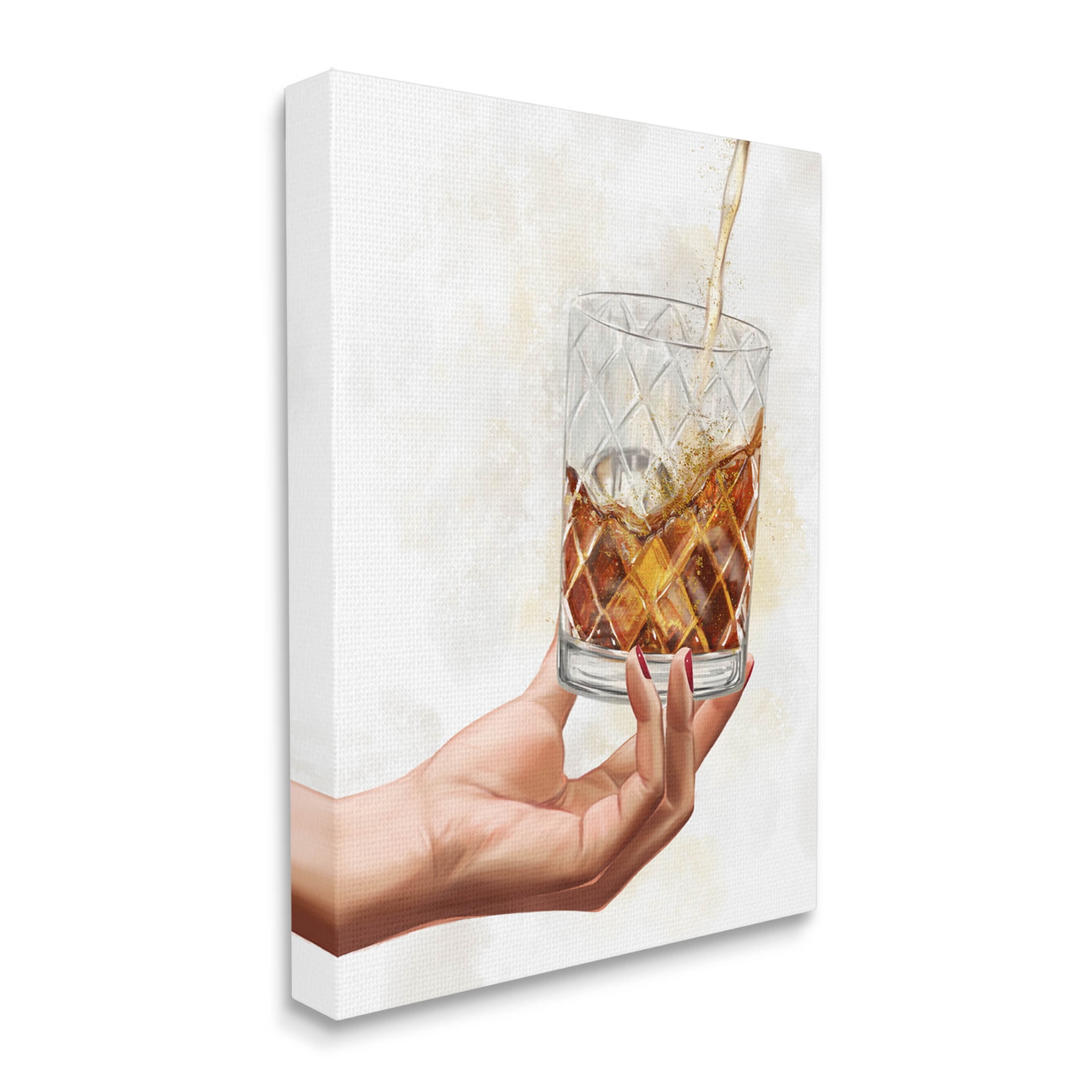 Stupell Industries Pouring Liqueur Glass Beverage Graphic Art Gallery Wrapped Canvas Print Wall Art, Design by Ziwei Li