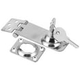 thumbnail image 2 of Peahefy Locking Hasp,Keyed Hasp Locks Stainless Steel Locking Hasp Latch for Boat Yacht Fishing Marine Accessory,Hasp Latch, 2 of 8