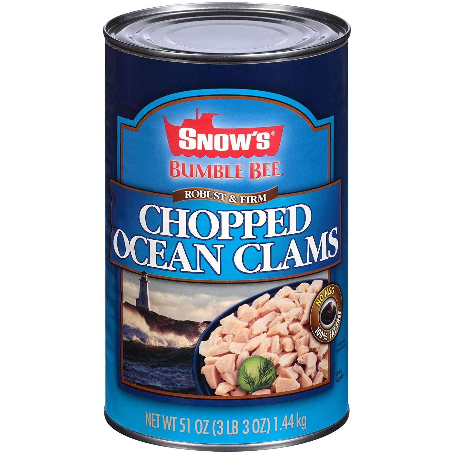 BUMBLE BEE SNOW'S Ocean Chopped Clams, Gluten Free Food, High Protein