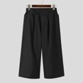 thumbnail image 3 of INCERUN 2024 Pantalones estilo americano Mne's Silhouette plisados sueltos pantalones largos sólidos ropa de calle casual pantalones que combinan con todo S-5XL, 3 of 5