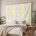 thumbnail image 3 of Yellow Grey Botanical Small Tapestry for Bedroom Wall Hanging Tapestry,Pastoral Spring Summer Leaf Aesthetics Ceiling Backdrop Tapestries Poster Blanket Wall Decor for Living Room 23" x 28", 3 of 8