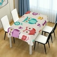 thumbnail image 7 of GZHJMY Owl Tablecloth, Rectangle Waterproof Washable Polyester Table Cover for Picnic Dinner Holiday Party Decor, 54 x 72 Inch, 7 of 7