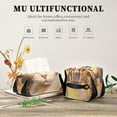 thumbnail image 7 of Orange Cat Square Tissue Box Cover Leather Square Rectangle Tissue Box Holder for Bathroom Living Room Desk Office Decor, 7 of 7