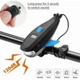 thumbnail image 3 of Bike Horn with Light, 120dB Electric Bicycle Bell & 400LM Rechargeable Headlight, IPX4 Waterproof Kids Bike Accessories for Boys/Girls, Scooters, Easy Install with Battery, 3 of 10