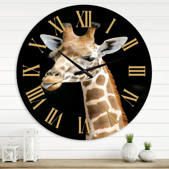 Designart 1 in Quartz Farmhouse Wall Clock