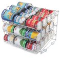 thumbnail image 1 of Sagler Stackable Pantry can Organizer - 3-Tier Soda can Organizer - Multifunctional chrome-Finish can Rack Organizer for Up to 36 cans - For Pantry, Kitchen cabinet, countertop, Under Sink - 17x13x13, 1 of 5