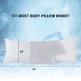 thumbnail image 2 of Cotton Body Pillowcase Zippered Long Pillow Cover Ultra Soft,20x54 inch,Light Grey, 2 of 4
