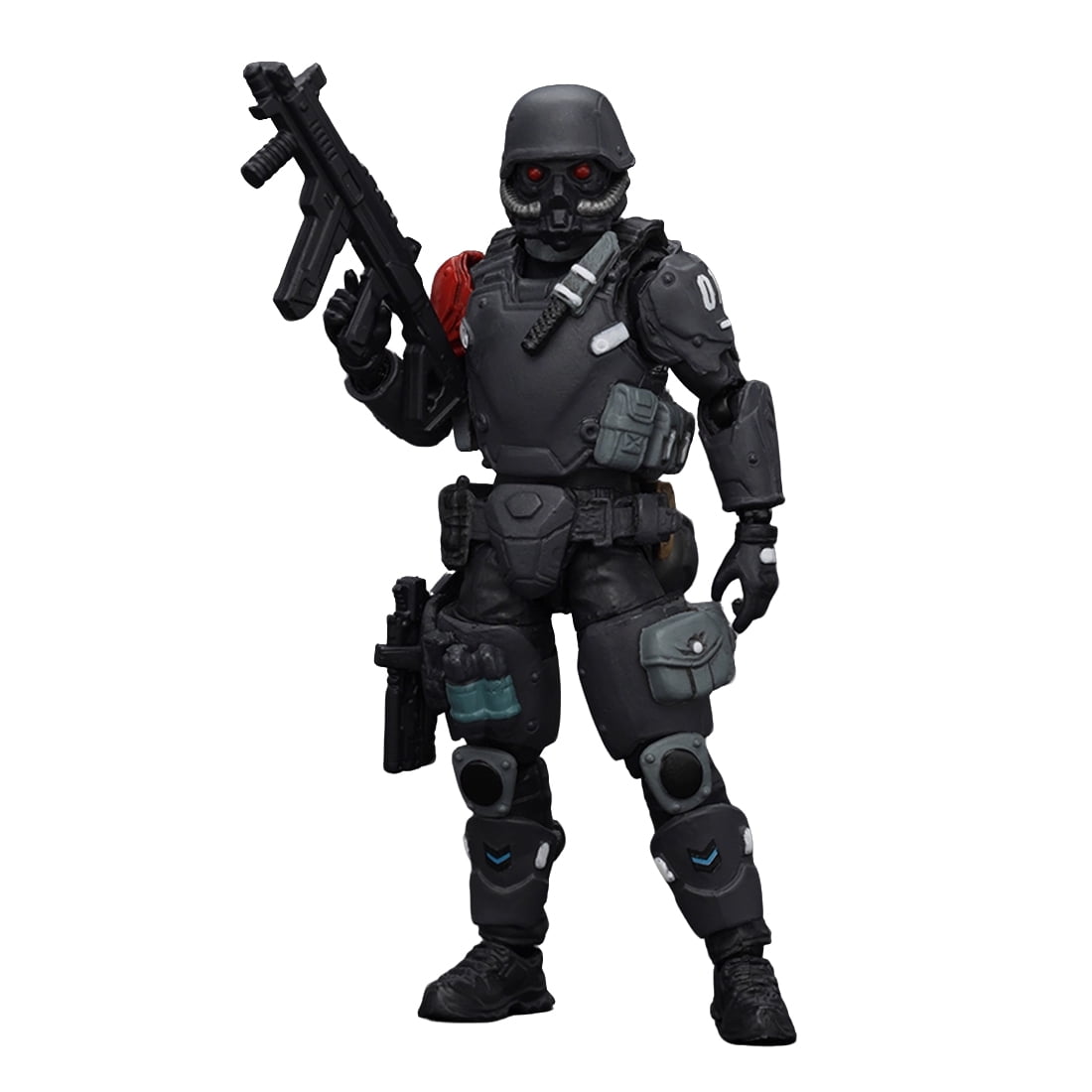 DePro Set Di 30 Mini Figure Soldati + Accessori – Mortaio, Mitragliatrici E Sacchi Di Sabbia - 5