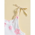 thumbnail image 5 of Bagilaanoe Newborn Baby Girl Rompers Floral Print Sleeveless Bodysuit 3M 6M 12M 18M 24M Infant Summer One Piece Jumpsuit, 5 of 9