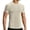 Khaki, variant on Men's Compression Shirt Mesh Short Sleeve Workout Gym Top Breathable Cool Dry Athletic Base Layer Undershirt T-Shirt for Sport Running Big and Tall Size M-3XL Khaki