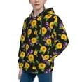 thumbnail image 2 of Kdxio Daisies Flowers Pattern Boys Athletic Unisex Boys Girls Hoodie with Pocket Sweatshirts-X-Large, 2 of 6