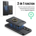thumbnail image 3 of MAGKING Case For Samsung Galaxy S25 Edge 5G, RFID Blocking, PU Leather,Compatible With MagSafe Detachable 2 In 1 Wallet With Card Slots,Metal Ring Kickstand Magnetic Protective Cover,Black, 3 of 8