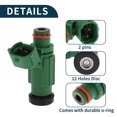 thumbnail image 3 of Fuel Injector for Mitsubishi Outlander LS XLS 2.4 2004 Flow Match No.MR988406/HDA305E/6S5-13761-00-00 Fuel Nozzle Green 1 Pc, 3 of 7