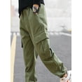 thumbnail image 2 of Aislor Kids Boys Cargo Joggers Pants Hip Hop Street Dance Bottom Casual Jogging Baggy Trousers, 2 of 7