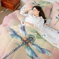 thumbnail image 4 of Manfei Vintage Dragonfly Insect Twin Bedding Sets 7-Piece, Rustic Farmhouse Animal Bedding Comforter Set, Teens Kids Adult Reversible Sheet Sets, Lightweight Room Decor, 4 of 7
