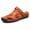 Red Brown, variant on Two-Wear Closed-Toe Casual Slide Sandals