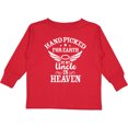 thumbnail image 3 of Inktastic Handpicked for Earth By My Uncle in Heaven with Angel Wings Boys or Girls Long Sleeve Toddler T-Shirt, 3 of 5