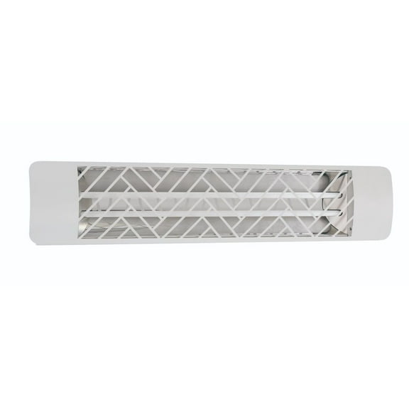 Eurofase Heating - 4000 Watt Electric Infrared Dual Element Heater-277 Voltage-Stainless Steel Finish-Clover Decorative Fascia