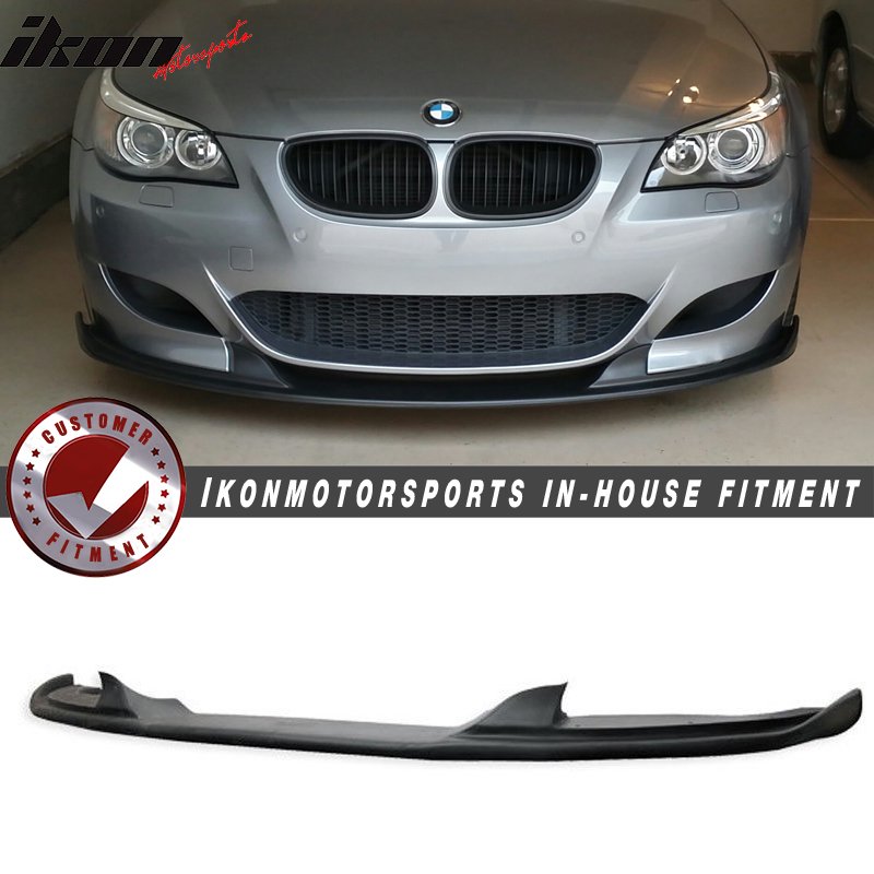 Compatible with 0410 E60 5Series HStyle Front Bumper Lip Aftermarket M5 Style Bumpers