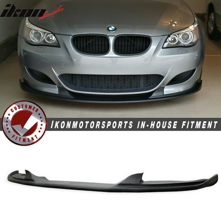 04-10 E60 5-Series H-Style Front Bumper Lip Fits Aftermarket M5 Style