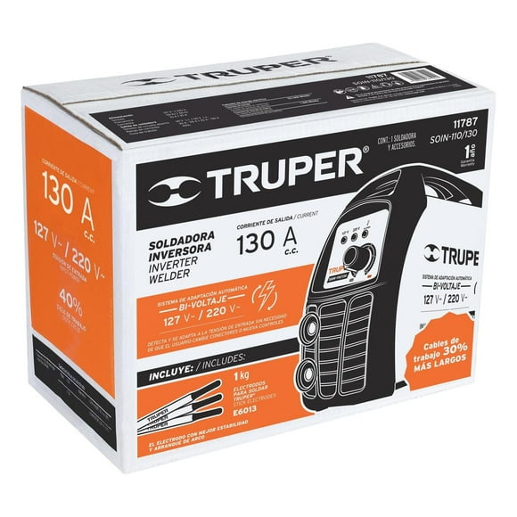 Soldadora Inversora 130a 127 V/220v Truper Truper SOIN-110/130