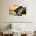 thumbnail image 2 of Elephant Stock Positano Seaside Town Wall Art - Horizontal Multi Panel Canvas - Living Room Wall Decor - Beach Multi Panel - Green And Orange Decor - 36" x 22", 2 of 8