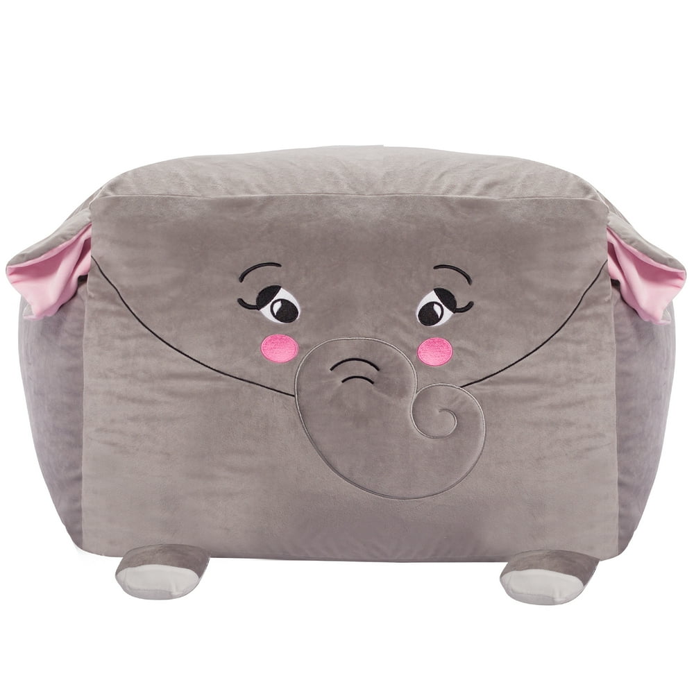 Posh Creations Large Animal Bean Bag Chair for Kids, Soft Cozy Animal