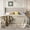 Beige, variant on Frostbloom King Size Platform Bed Frame, Linen Upholstered Wingback Headboard, Beige