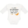 thumbnail image 3 of Inktastic I Love My Grandma to the Moon and Back Boys or Girls Long Sleeve Baby Bodysuit, 3 of 5