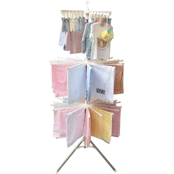 Clothes Drying Rack 360 Degree Rotating Folding Design Reliable Load ...