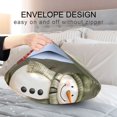 thumbnail image 4 of Yayeee Pillowcase Standard Size Set of 2 Satin Wrinkle Resistant Pillow Case, Cute Snowmen, 4 of 7