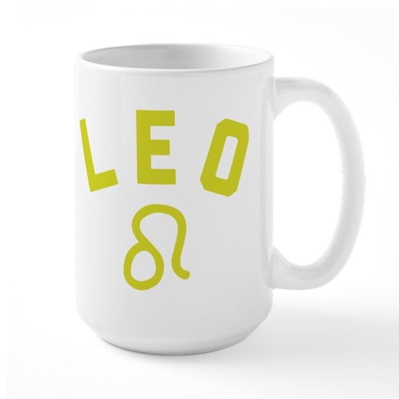 CafePress - Leo - 15 oz Ceramic Large White Novelty Mug