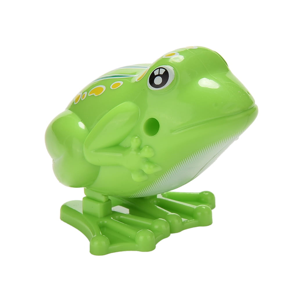 1pc Clockwork Frog Toy Wind-Up Plastic Jumping Frog Educational Fun Toy Gift 
