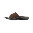 thumbnail image 3 of Dr. Comfort Connor Men's Supportive Slide Sandals - Chocolate, 3 of 8