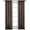 Chocolate, variant on Sheetsnthings Solid Abri Grommet, 50-Inch Wide x 63-Inch Long Panel, Set of 2 Crushed Sheer Curtain Panels, Eggplant