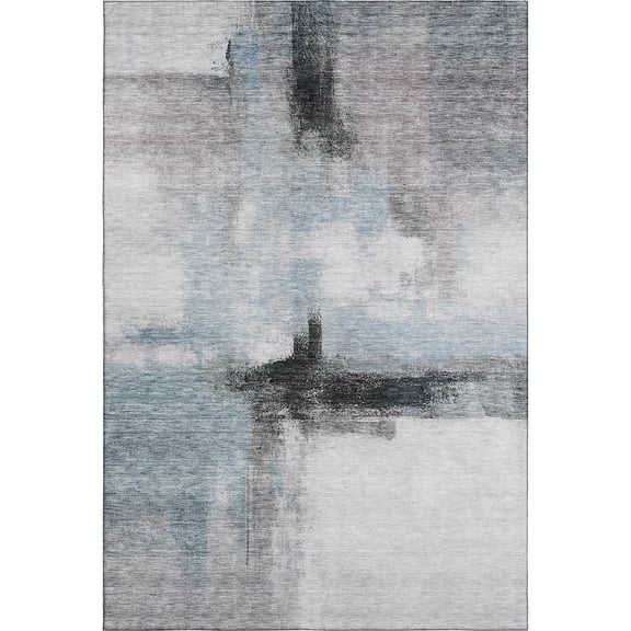 Dalyn Rugs Premium Machine Washable Mayfield AMF1097 Blue 9' x 12' Rug