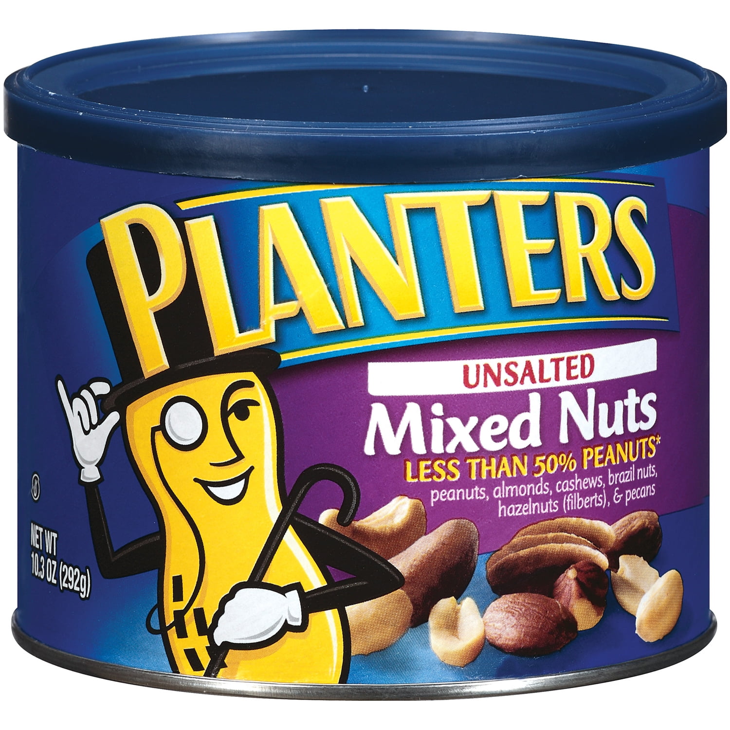 Planters Mixed Nuts Unsalted, 10.3 OZ by Kraft