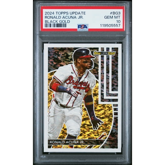 2024 Topps Update Topps Black Gold RONALD ACUNA JR. #BG3 PSA 10 (POP 5!)