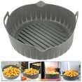 thumbnail image 2 of Round Silicone Pot for Air Fryer Non Stick with Handles 1 Set Compatible Liner, 2 of 5