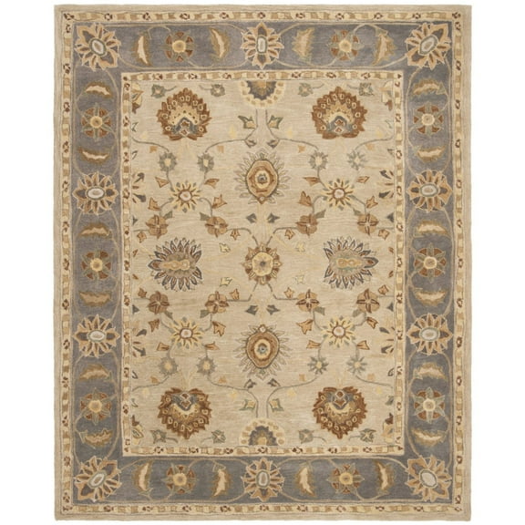 SAFAVIEH Anatolia Scarlett Floral Area Rug, Taupe/Grey, 6' x 9'