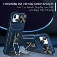 thumbnail image 5 of Dteck for iPhone 15 Case with Slide Camera Lens Cover, Military Grade Drop Protection Magnetic Ring Holder Kickstand Protective Phone Case,Blue, 5 of 9