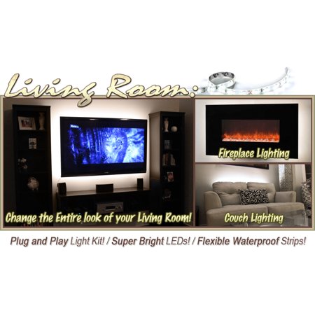 Kapsco Moto 6 Ft White Sofa Couch Back Light Led Backlight Accent