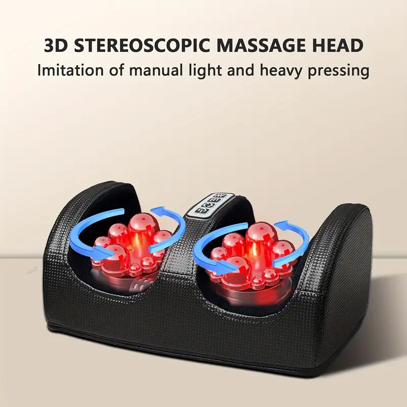 Miserwe Acupressure foot massager with heating, electric foot massager, calf massager with massage rollers, deep kneading circulation, the best gift for family, Christmas present
