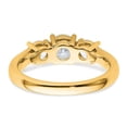 thumbnail image 5 of Auriga 14k 1 0.5 carat Certified Lab Grown Diamond VS+ F+ Three StoneEngagement Ring Size 7, 5 of 7