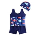 thumbnail image 1 of TBWNWG Boys Buoyancy Swimsuit for Learning Swimming Training Sleeveless Rash Guard Bathing Suit with Flotation Aid, 1 of 3