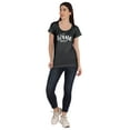 thumbnail image 5 of Inkmeso Scoop Neck Wine Not Funny Typographic Casual Cotton Tee Tops For Women, 5 of 9